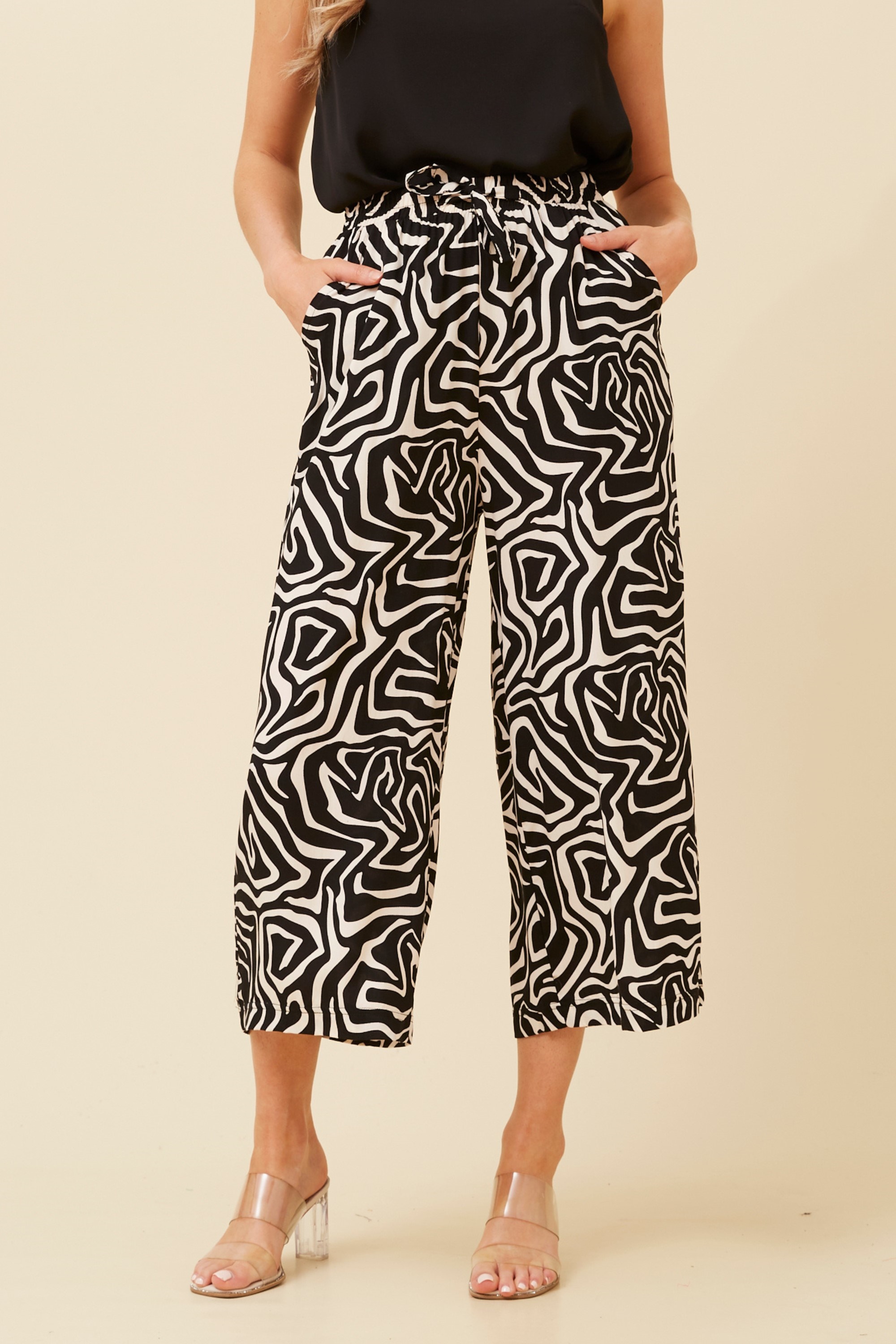 SUZE ABSTRACT PRINT CULOTTES