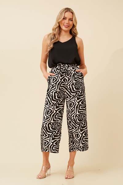 SUZE ABSTRACT PRINT CULOTTES