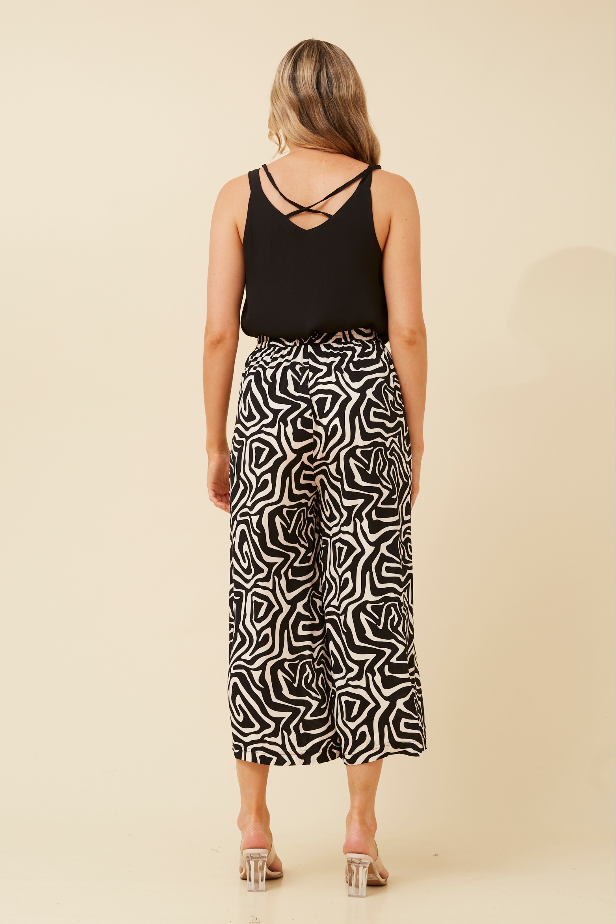 SUZE ABSTRACT PRINT CULOTTES