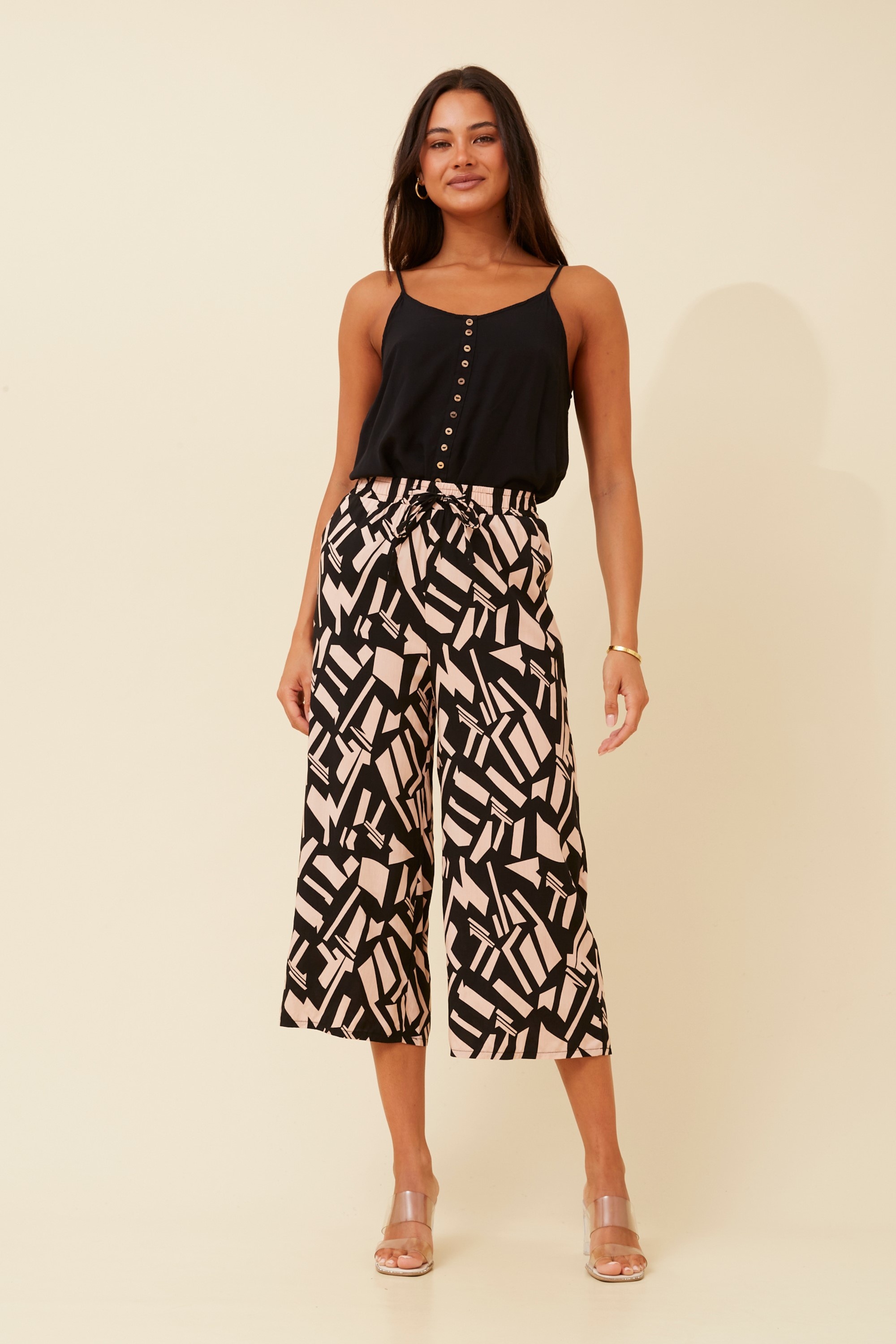 SUZE ABSTRACT PRINT CULOTTES