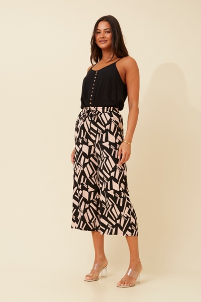 SUZE ABSTRACT PRINT CULOTTES