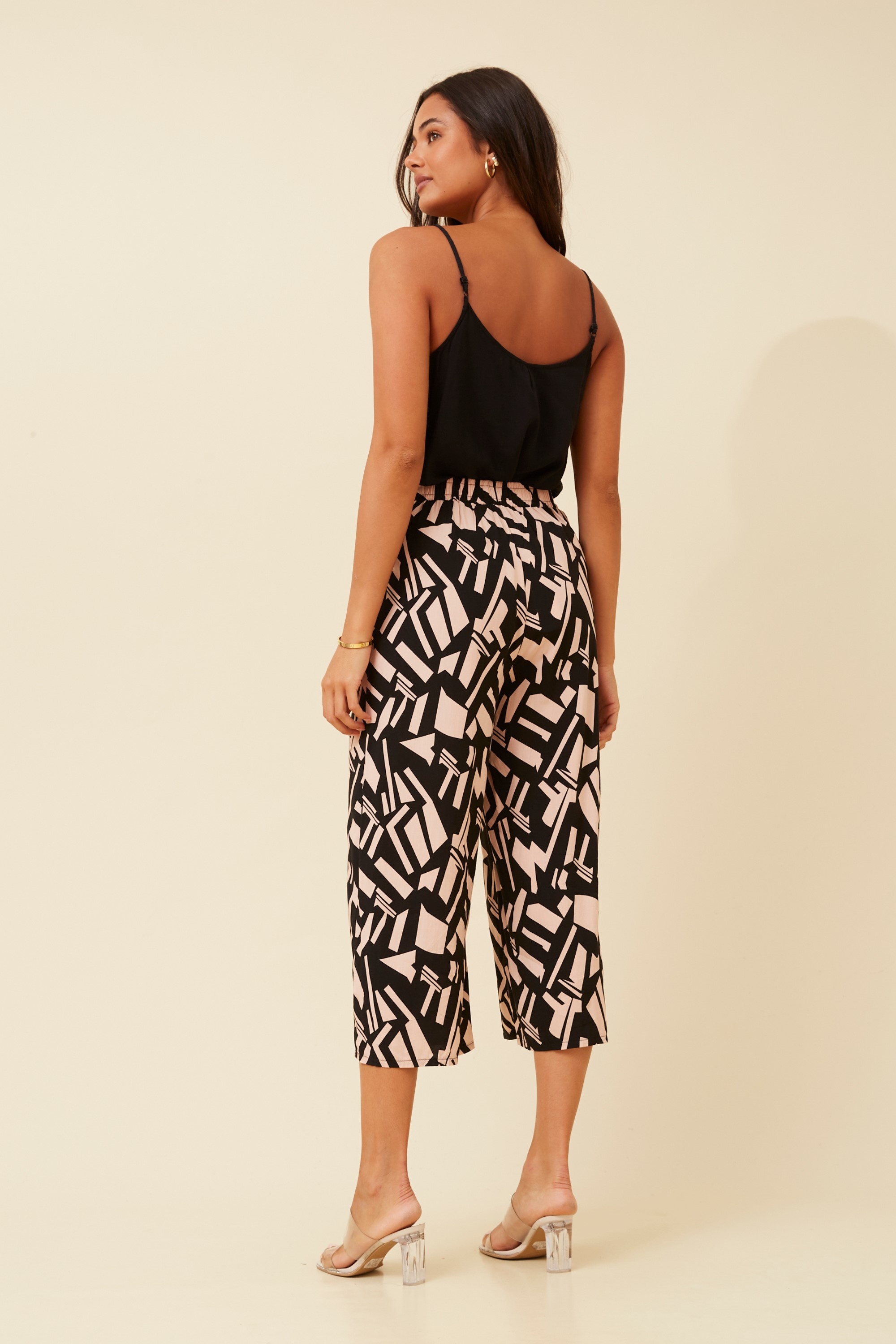 SUZE ABSTRACT PRINT CULOTTES