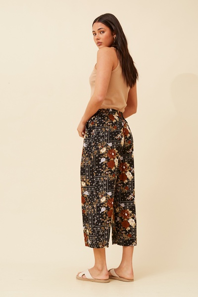 SUZE FLORAL  CULOTTE PANTS