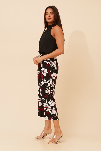 SUZE FLORAL CULOTTE PANTS