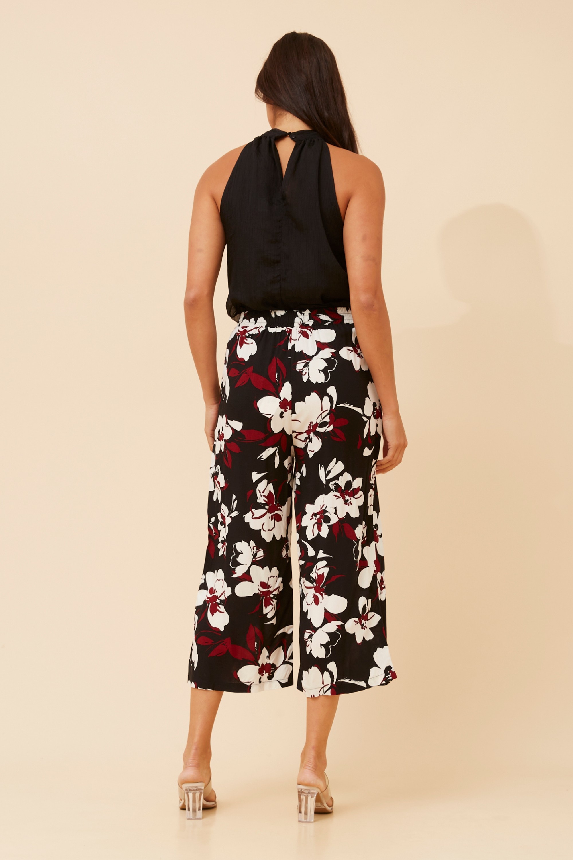 SUZE FLORAL CULOTTE PANTS