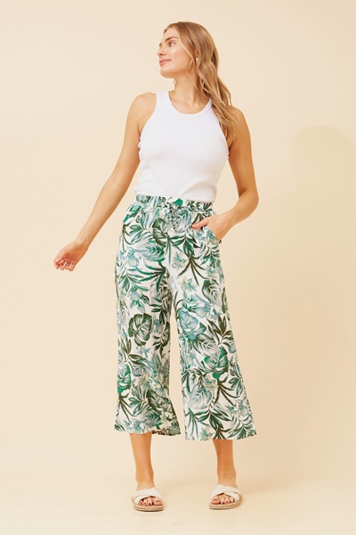 SUZE LEAF PRINT CULOTTES