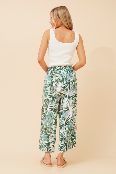 SUZE LEAF PRINT CULOTTES