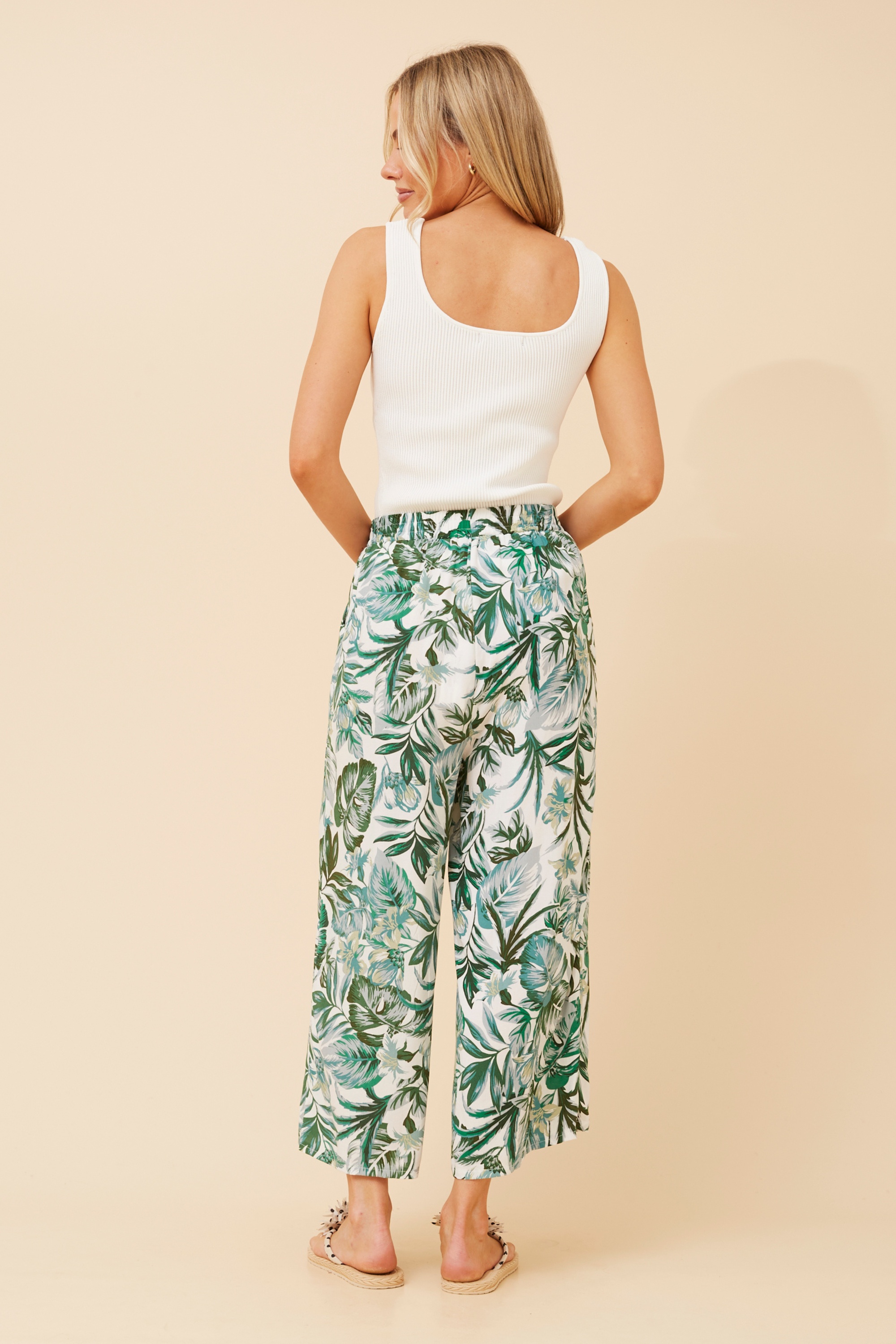 SUZE LEAF PRINT CULOTTES