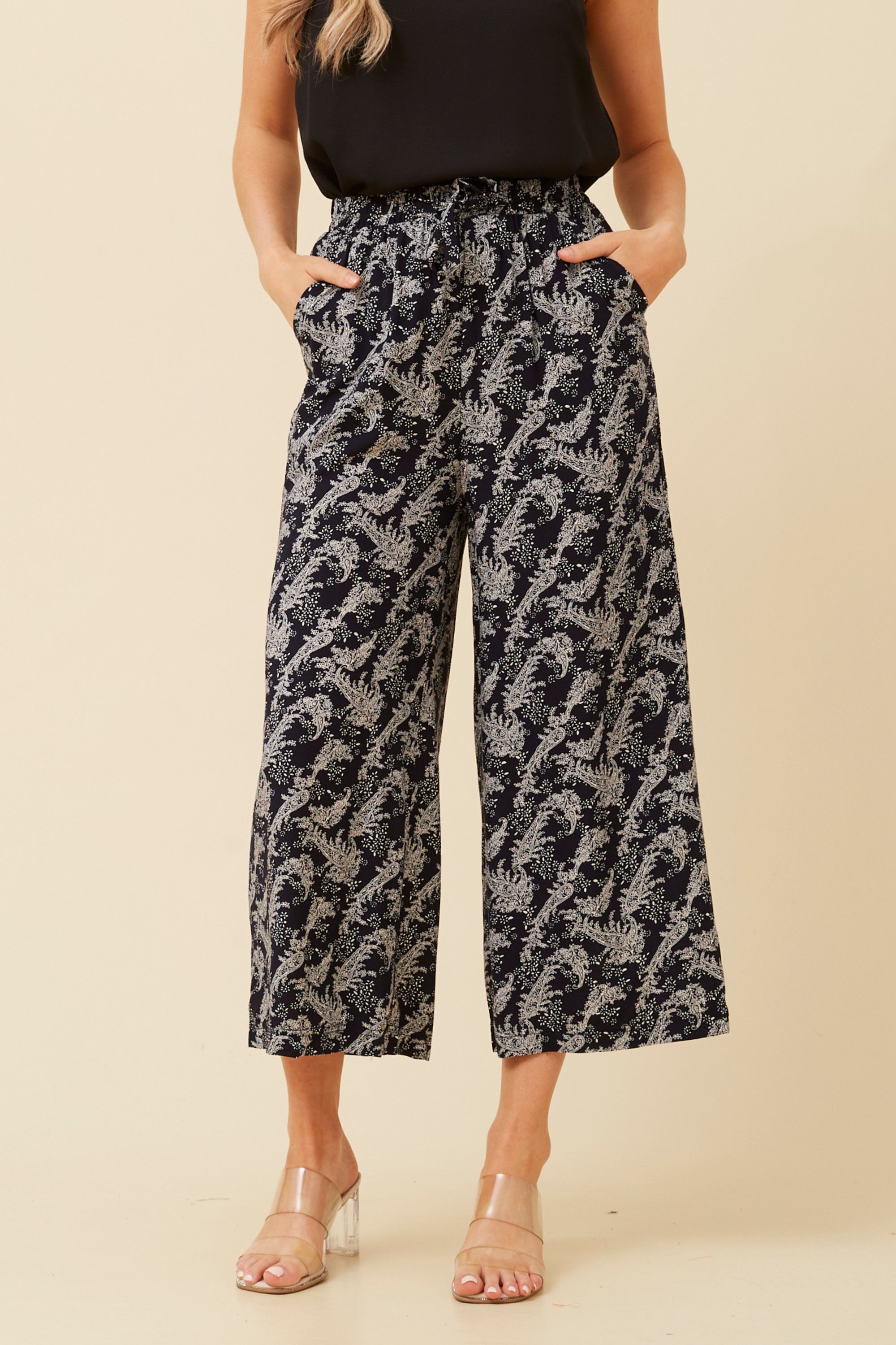 SUZE PAISLEY PRINT CULOTTE