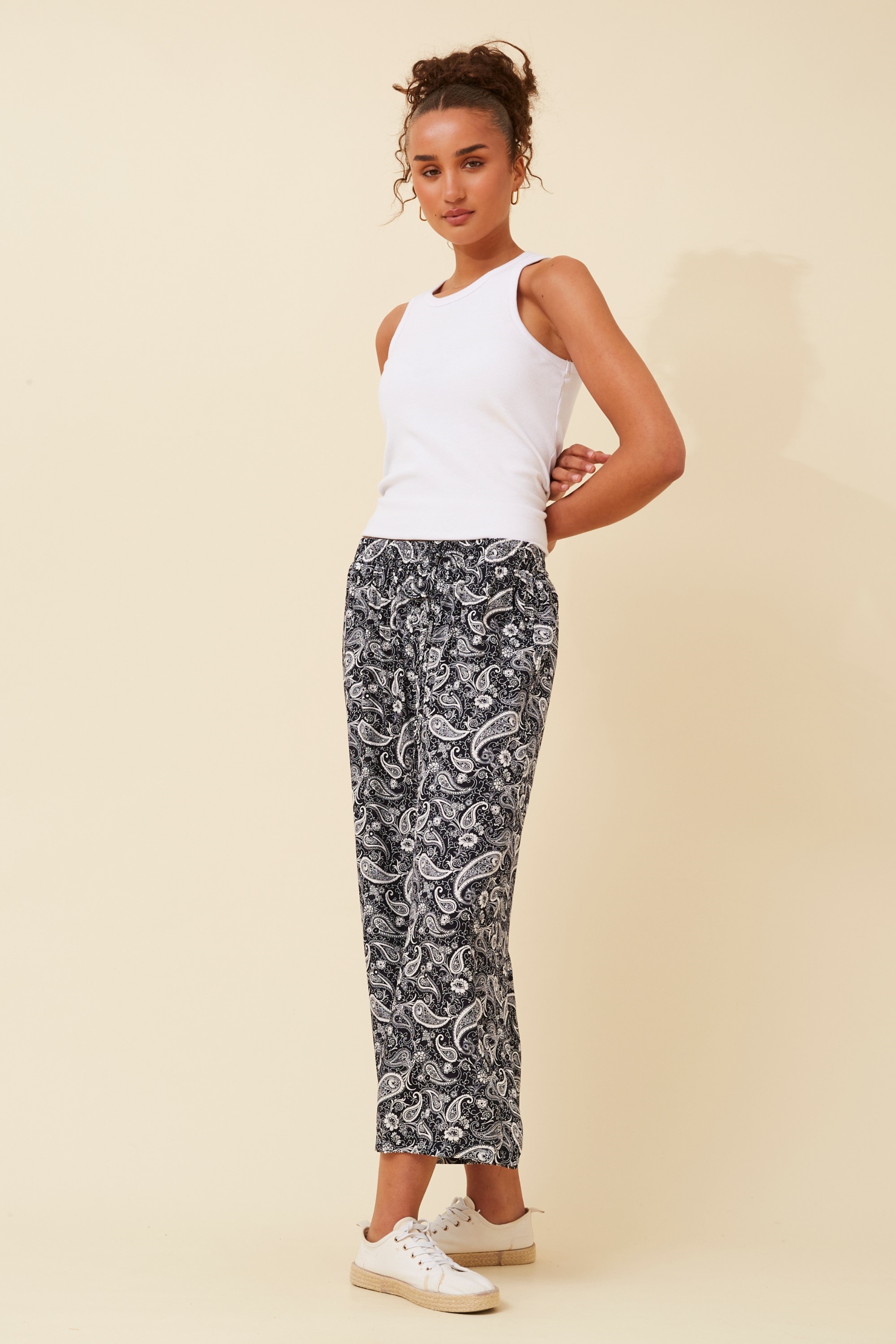 SUZE PAISLEY PRINT CULOTTES