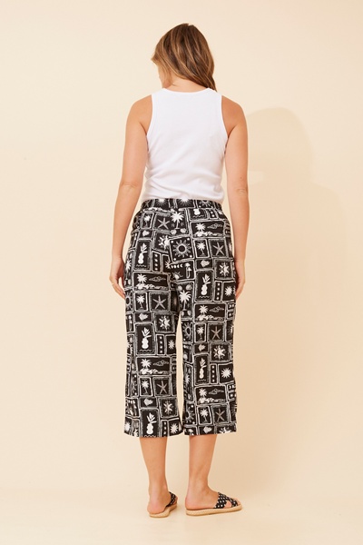 SUZE PATCHWORK PRINT CULOTTES