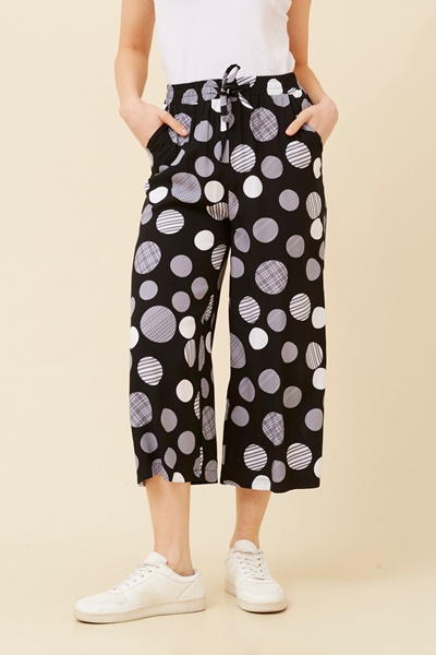 SUZE POLKA DOT PRINT PANTS