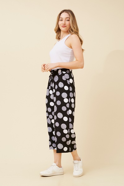 SUZE POLKA DOT PRINT PANTS