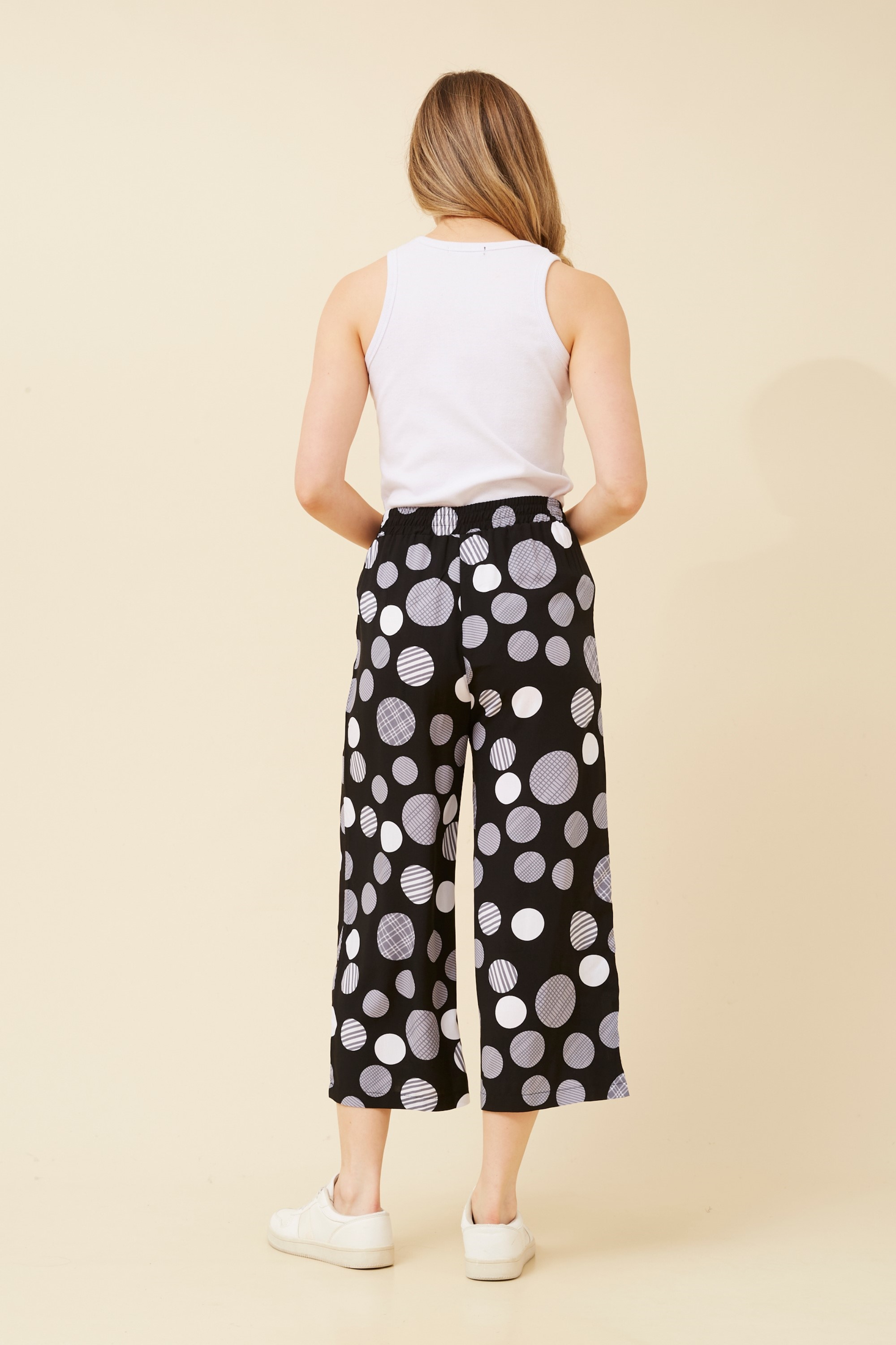 SUZE POLKA DOT PRINT PANTS