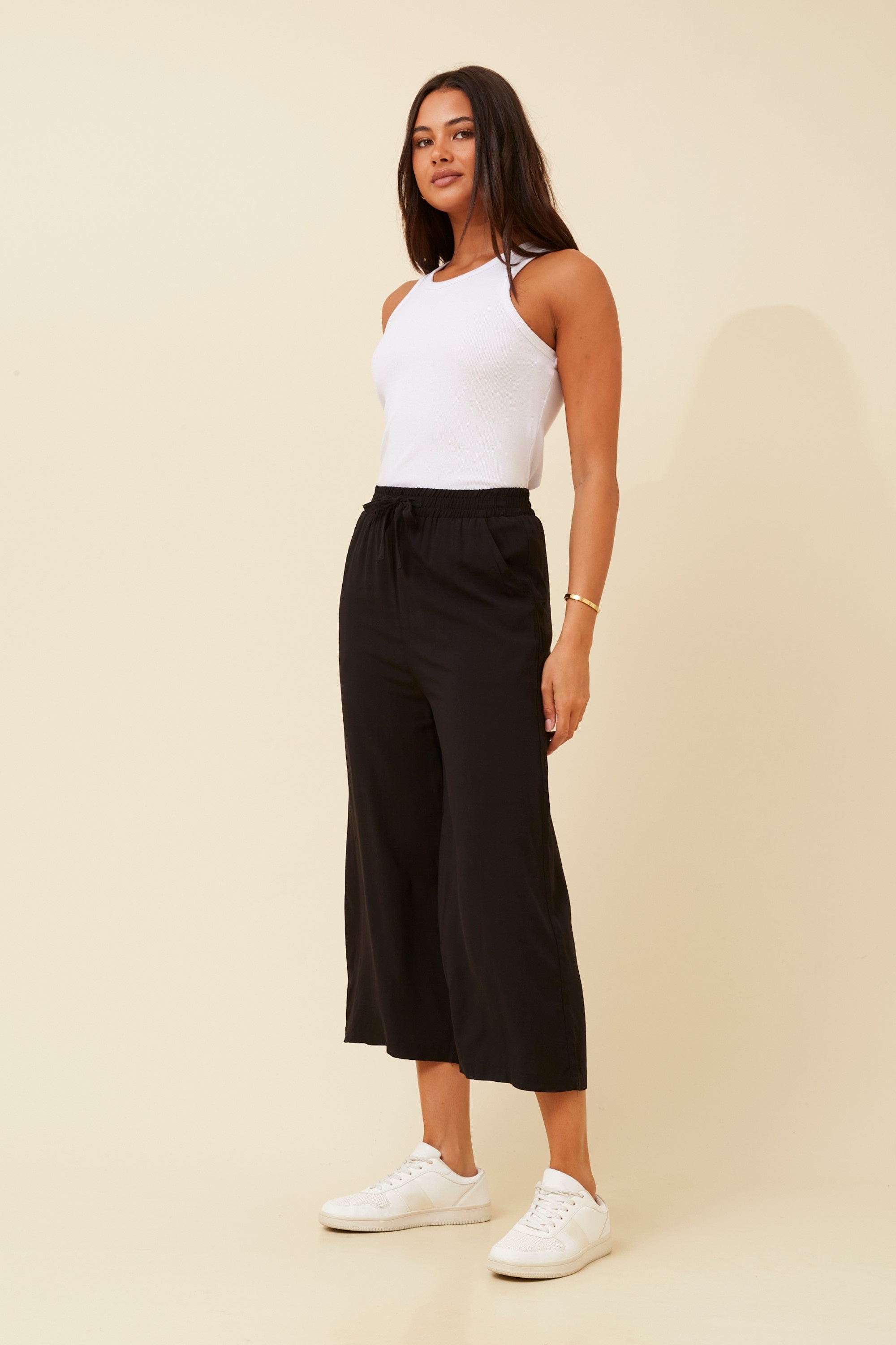 SUZE SOLID CULOTTE PANTS