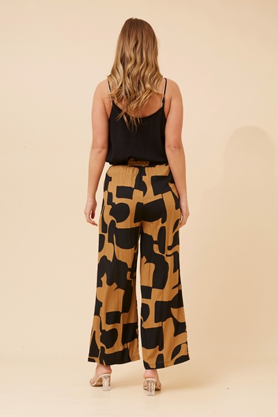 SUZZEL ABSTRACT PRINT PANTS