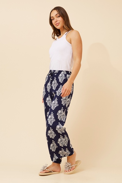 SUZZEL ABSTRACT PRINT PANTS