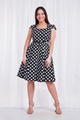 Sweetheart neck polka dot Dress
