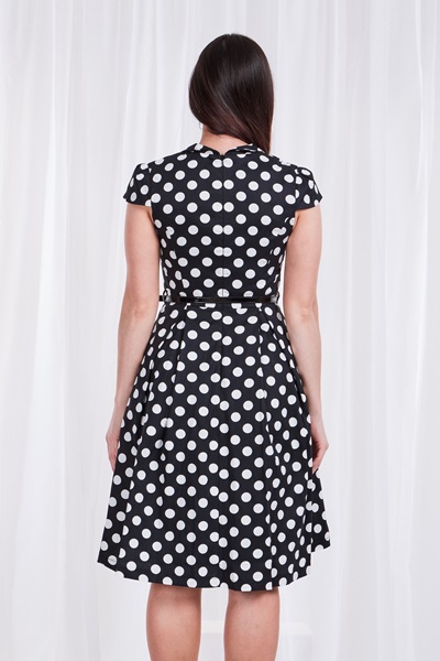Sweetheart neck polka dot Dress