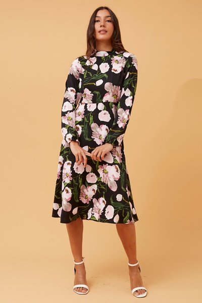 SWEETIE FLORAL MIDI DRESS