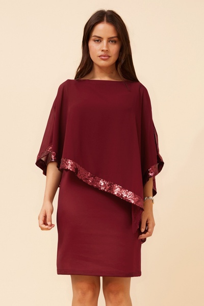 SYLIE DOUBLE LAYER SHIFT DRESS