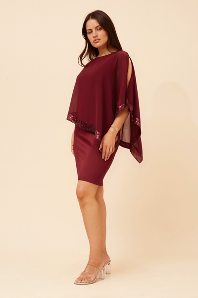 SYLIE DOUBLE LAYER SHIFT DRESS