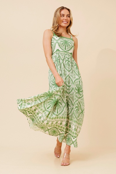 TAHA PALM TREE PRINT DRESS