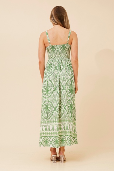 TAHA PALM TREE PRINT DRESS