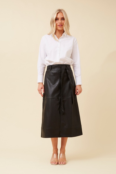 TALLULAH VEGAN LEATHER SKIRT