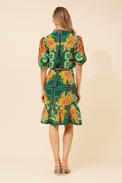 TANZINA FLORAL SHIRT DRESS