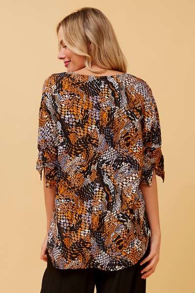 TARA ABSTRACT PRINT TOP