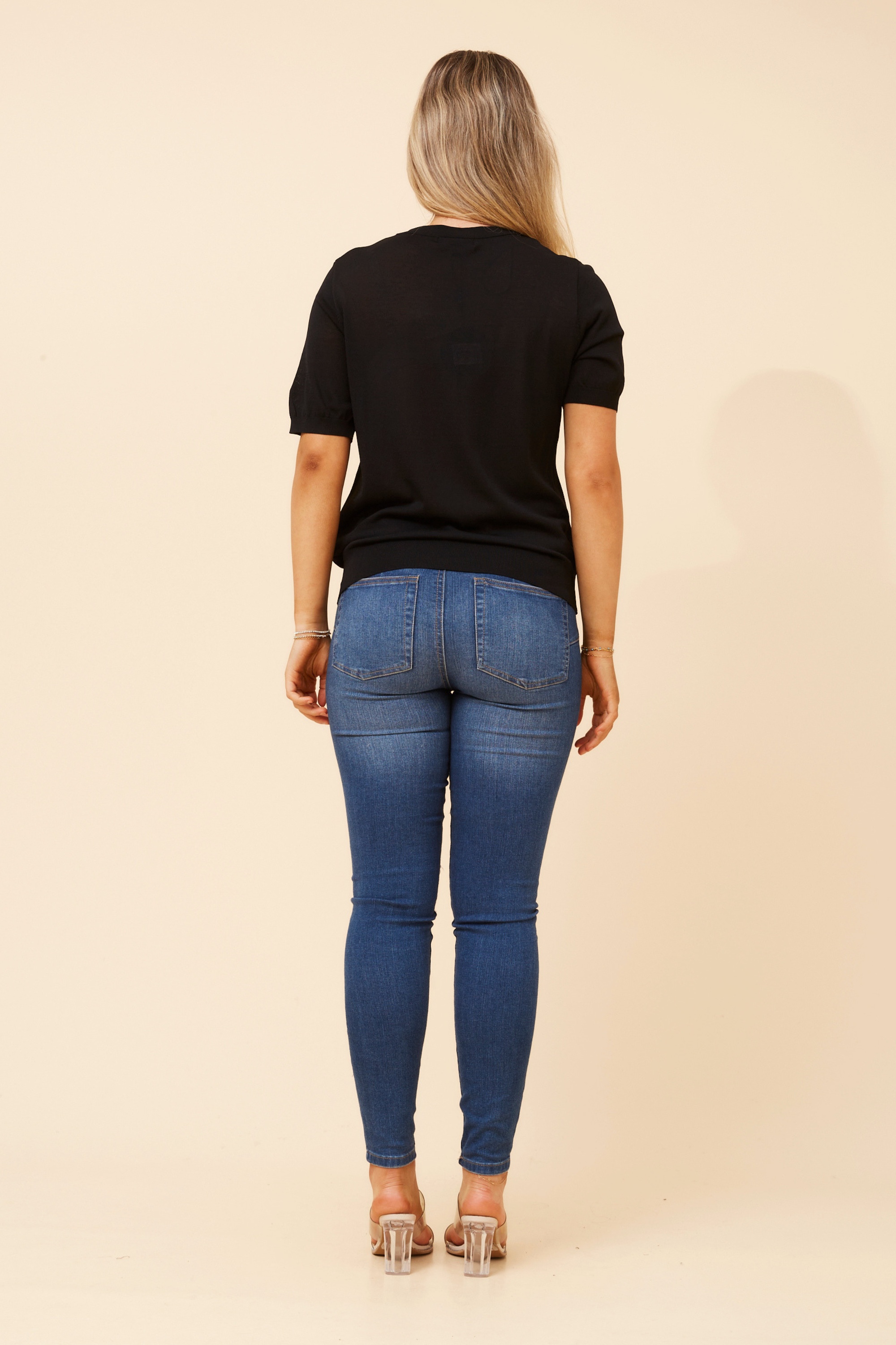 TARAN DIAMANTE KNIT PULLOVER