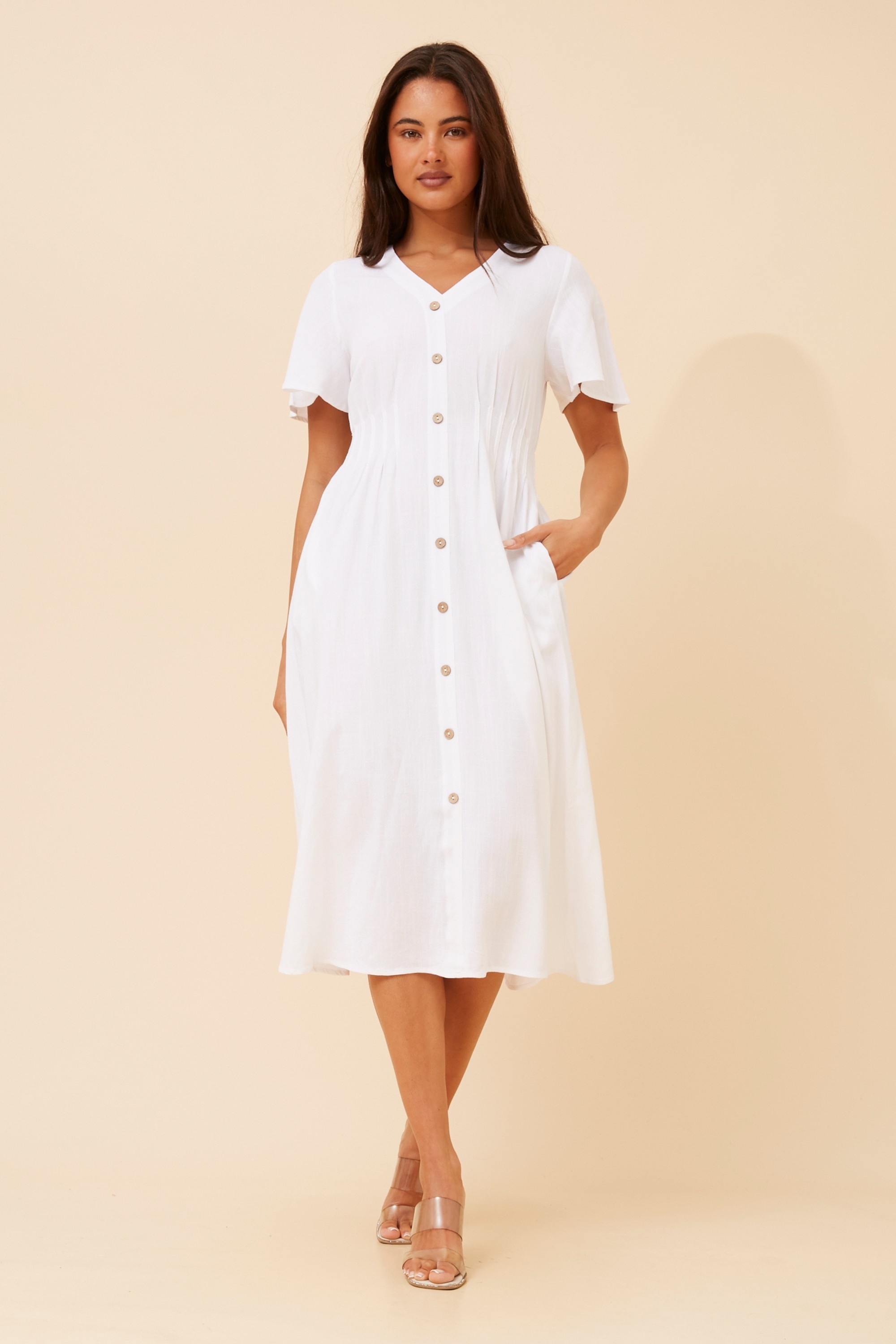TARQUIN LINEN BLEND DRESS