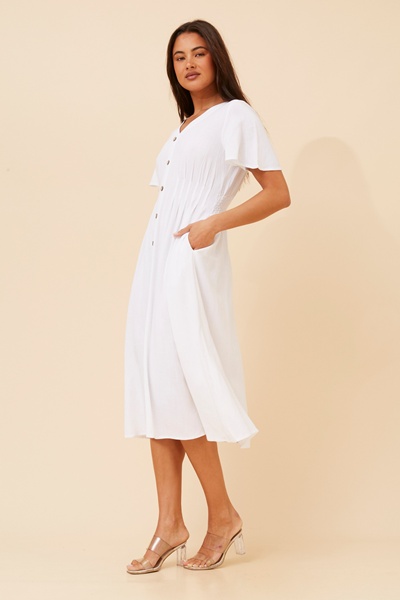 TARQUIN LINEN BLEND DRESS