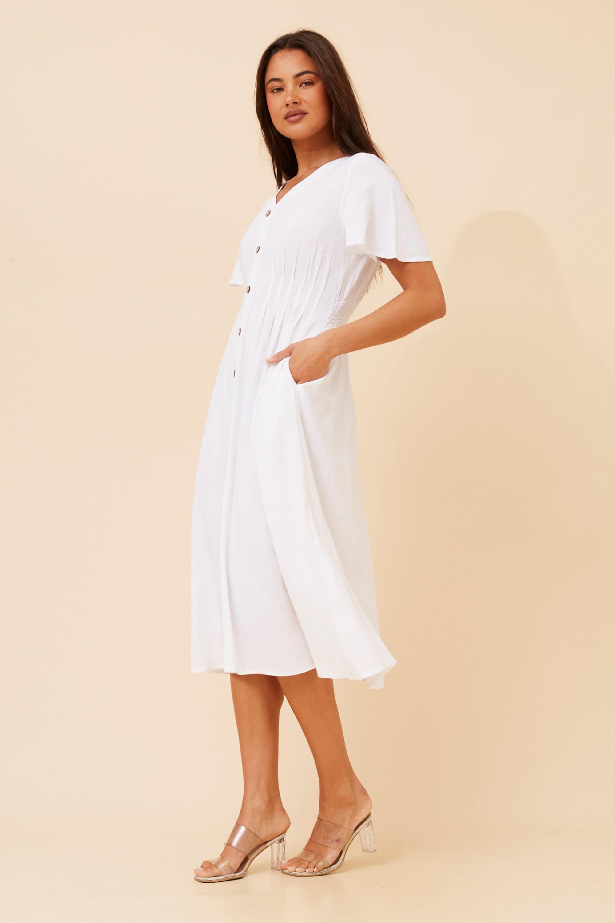 TARQUIN LINEN BLEND DRESS
