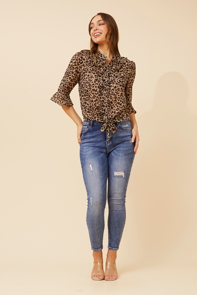 TAYLEE ANIMAL PRINT TOP