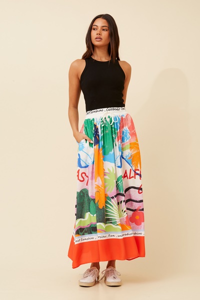 TEE WANDERLUST MAXI SKIRT