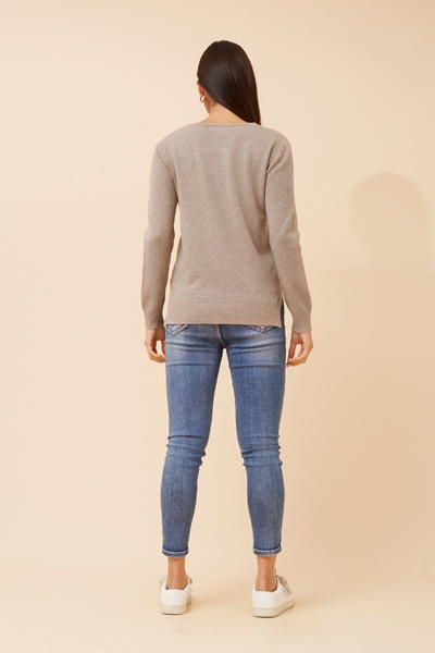 TERAH EMBELLISHED KNIT PULLOVER