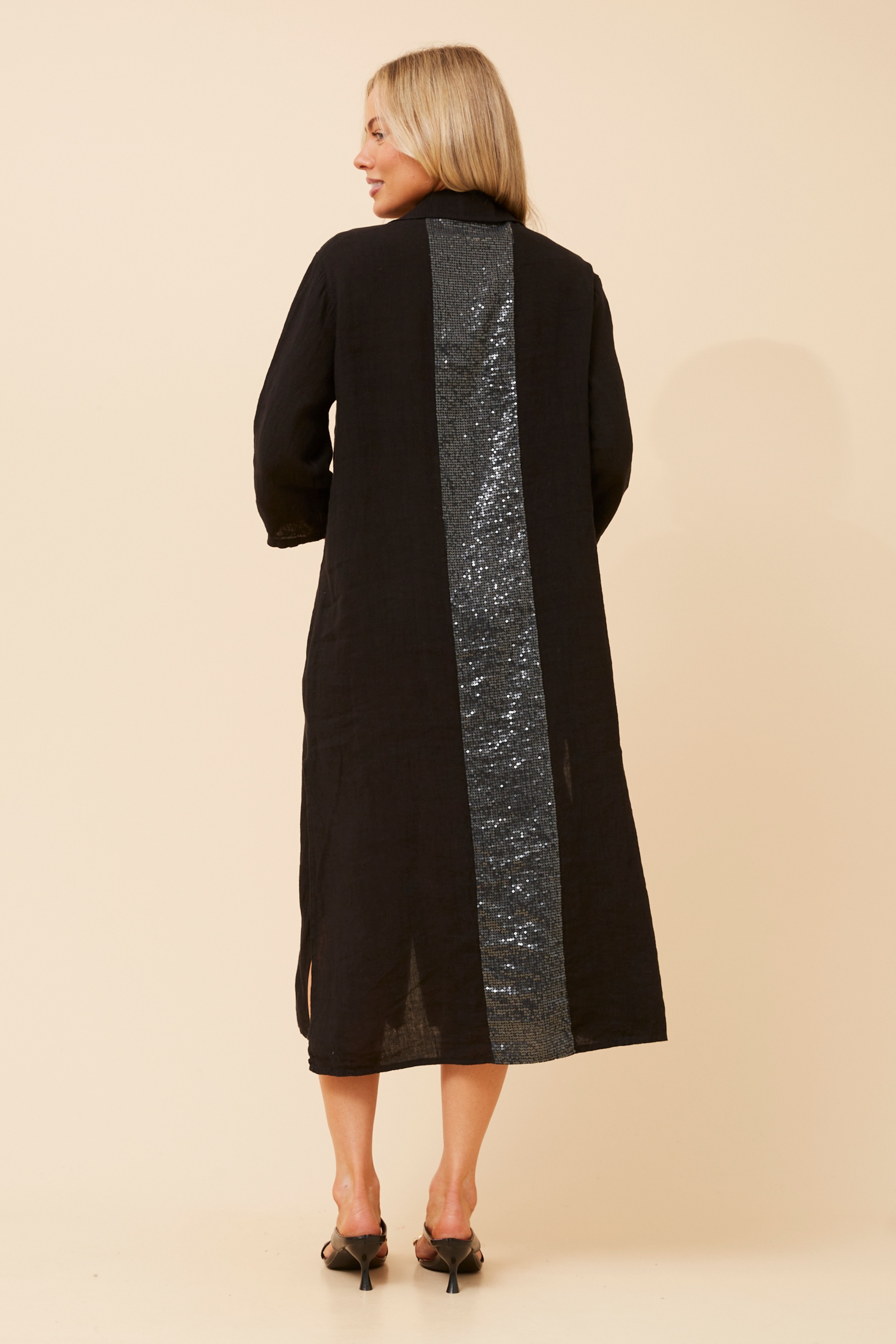 TERESIA LINEN MIDI DRESS