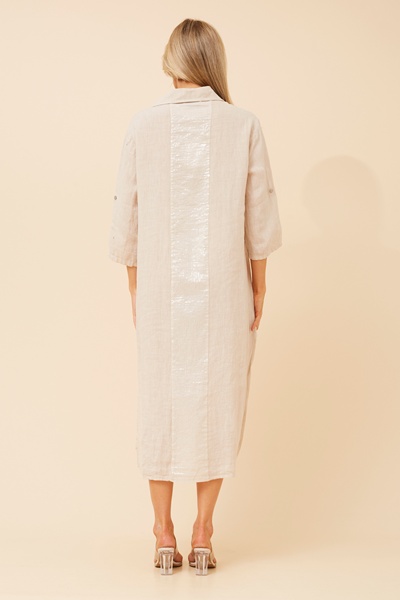 TERESIA LINEN MIDI DRESS