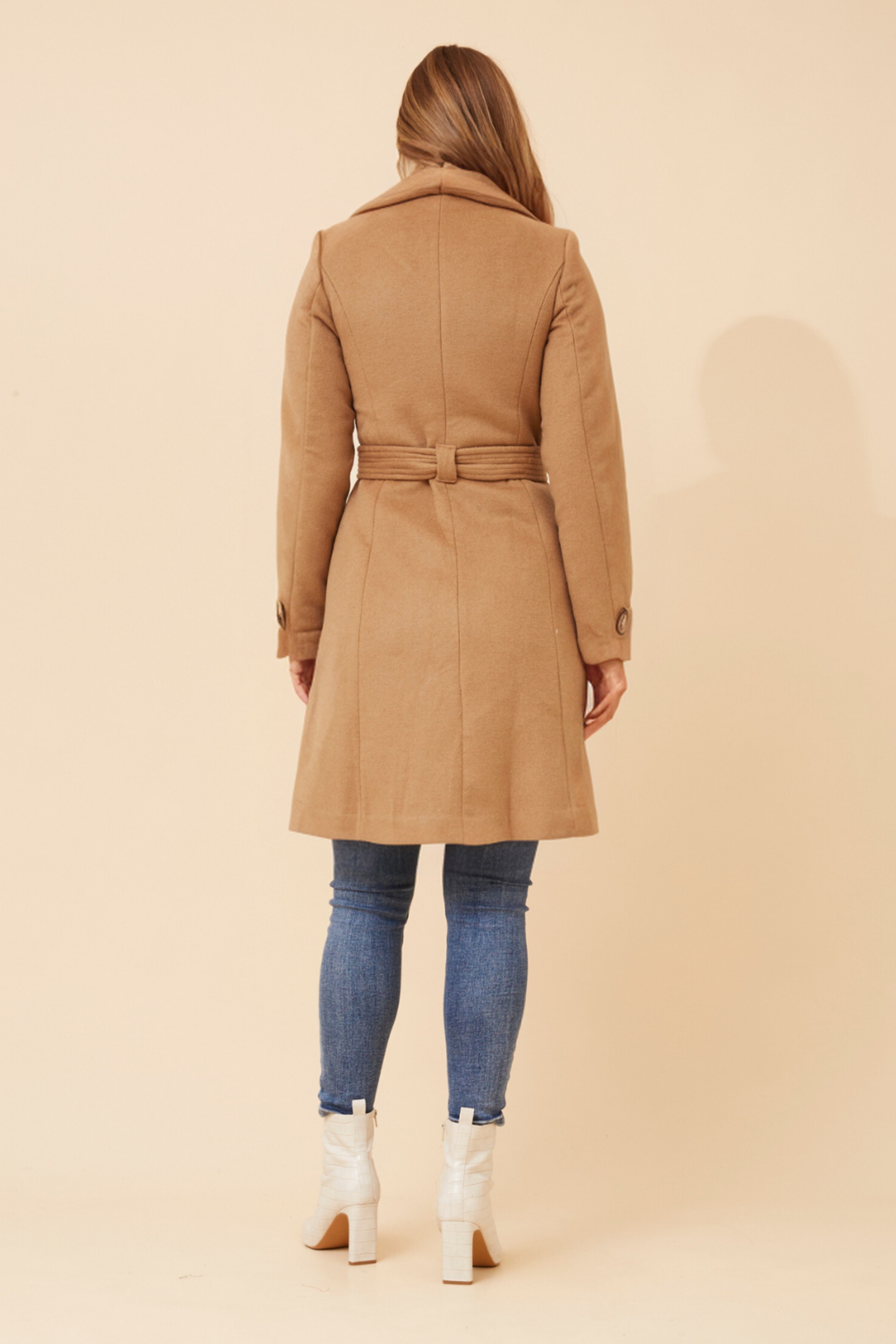 TESSLYN SOLID WRAP COAT