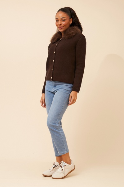 TESSY SOLID KNIT CARDIGAN