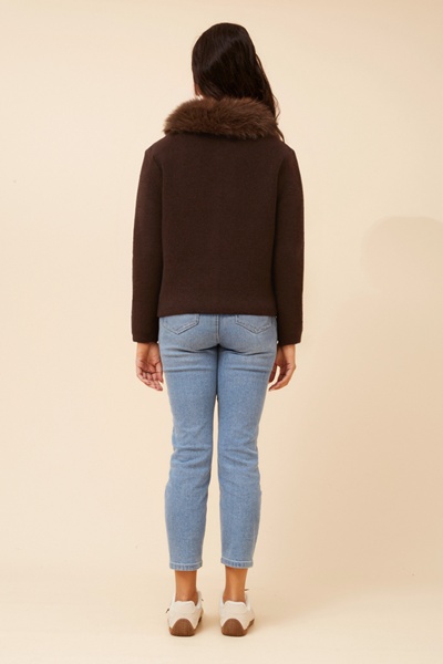 TESSY SOLID KNIT CARDIGAN