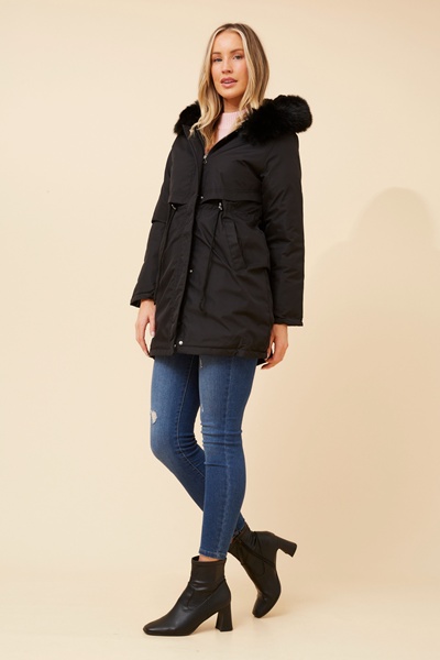 THALASSA FUX FUR PUFFER COAT