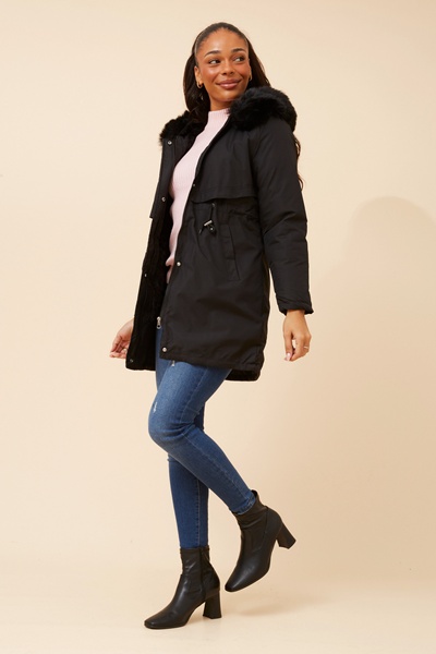 THALASSA FUX FUR PUFFER COAT