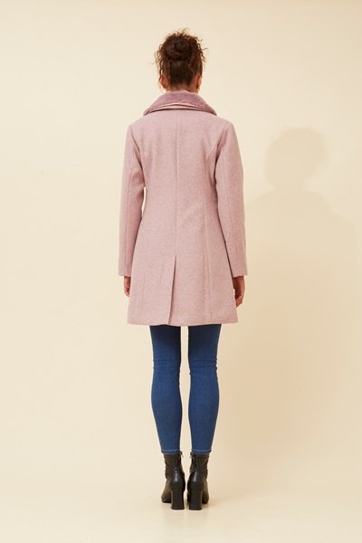 THALIA FAUX FUR TRIM COAT