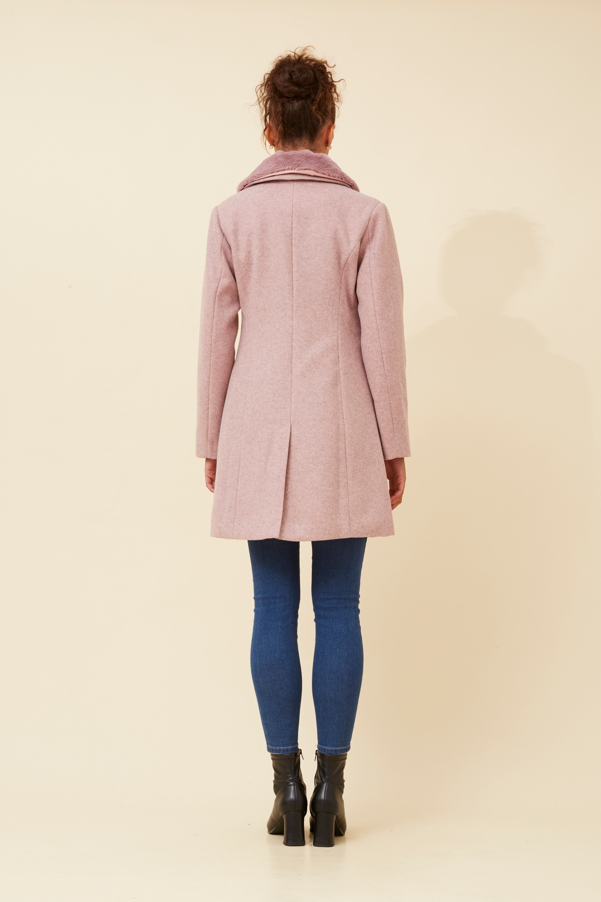 THALIA FAUX FUR TRIM COAT