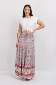 Tiered Maxi Skirt