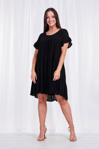 TIERED SHORT DRESS