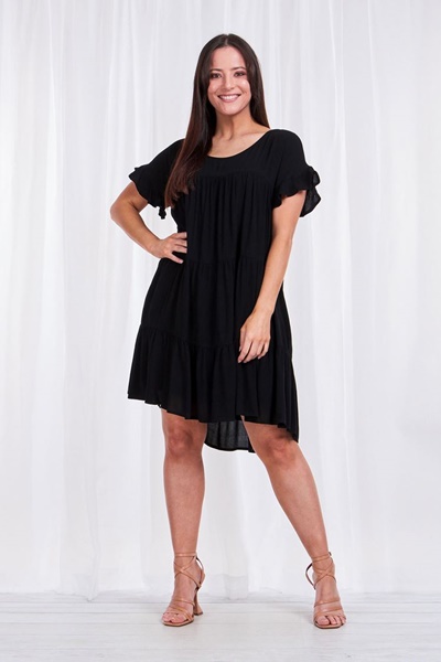 TIERED SHORT DRESS